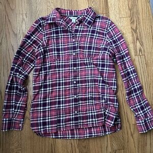 LL Bean Flannel Plaid Shirt